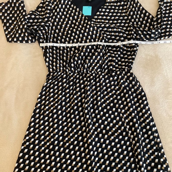 The Limited Geometric A-Line 3/4 Sleeve Women’s Dress - Size XS - Picture 10 of 12